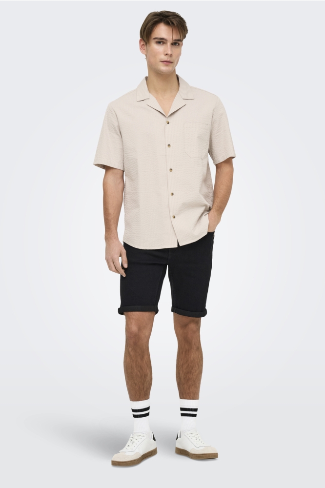 ONSPLY BLKD 9041 BJ DNM SHORTS 22029041 BLACK DENIM